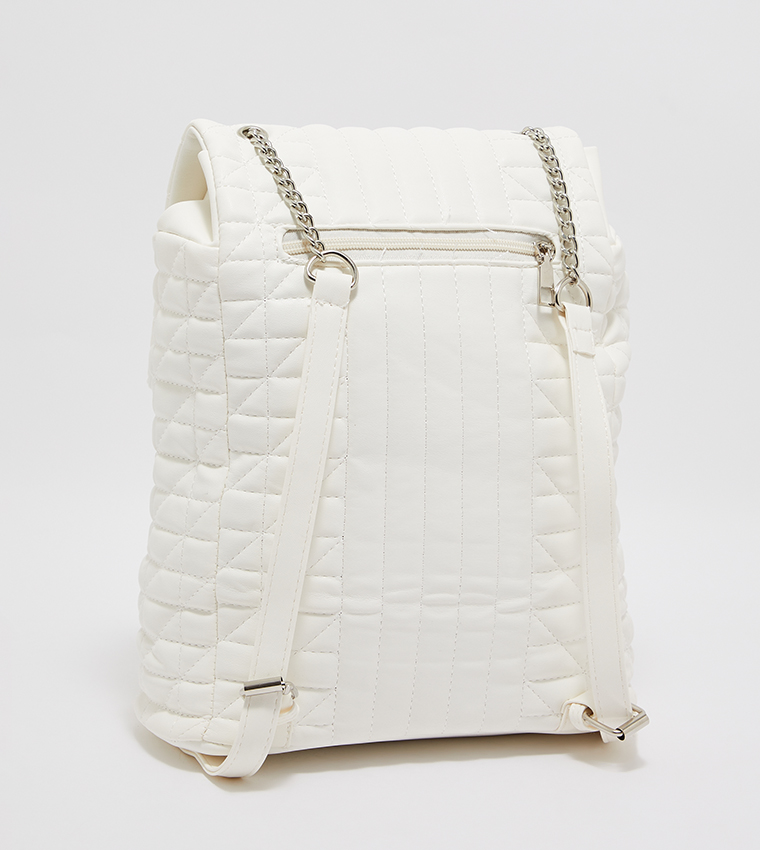 Quilted Flap Backpack