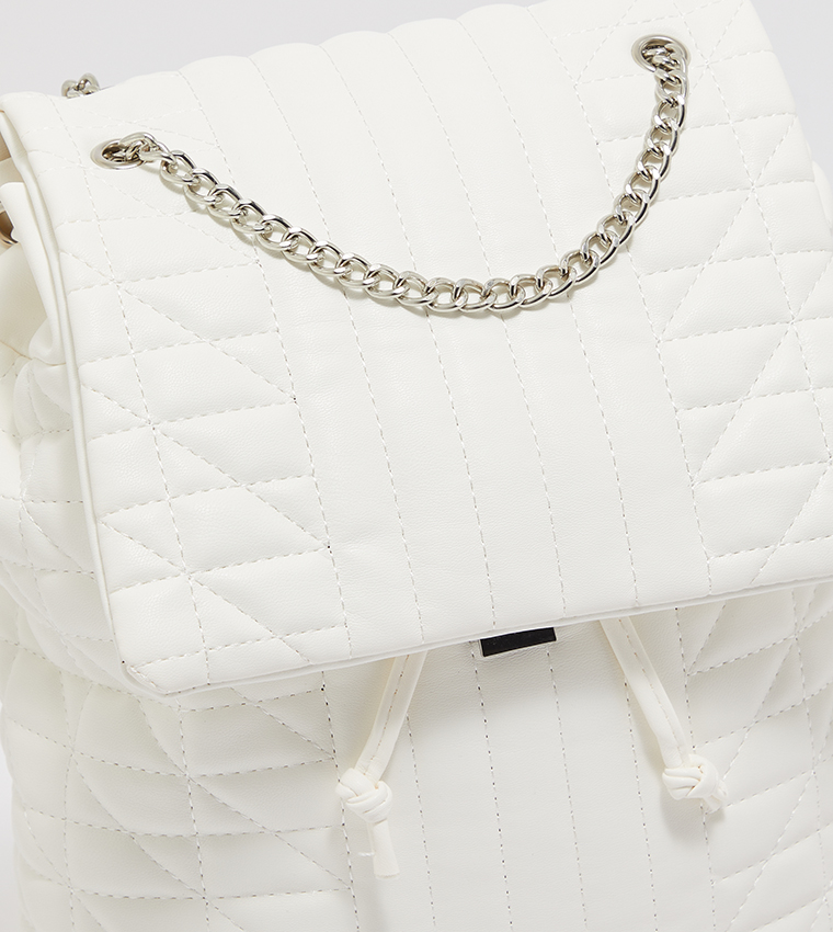 Quilted Flap Backpack