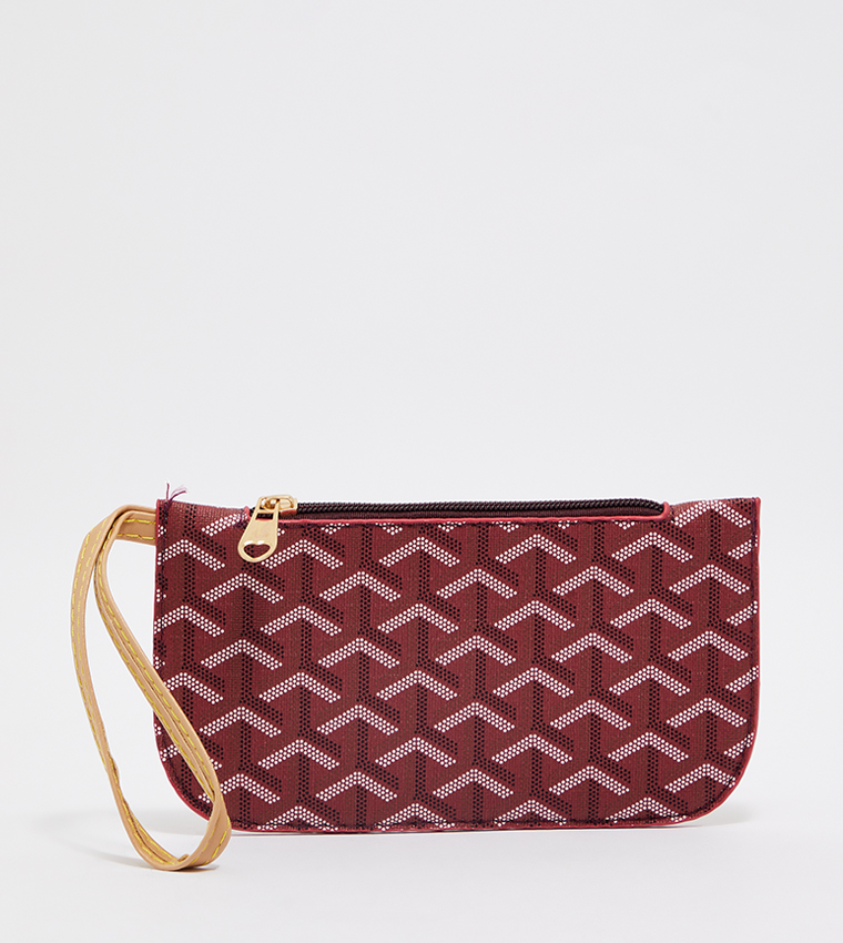 Patterned Tote Bag with Pouch