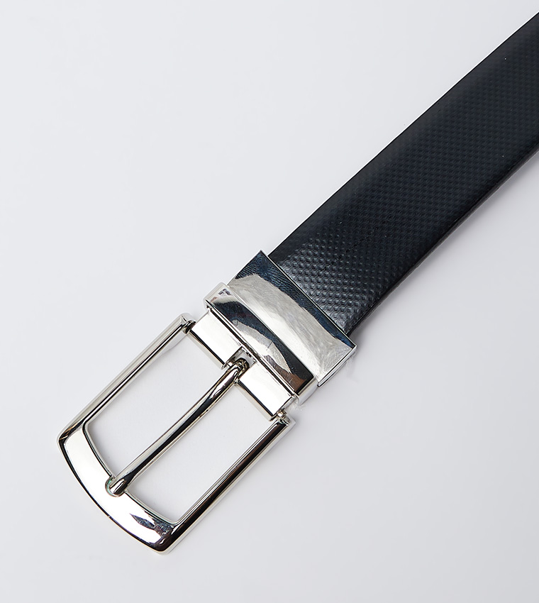 Reversible Buckle Leather Belt