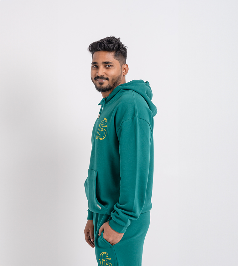 Logo Embroidered Organic Cotton Hoodie