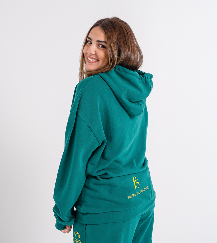 Logo Embroidered Organic Cotton Hoodie