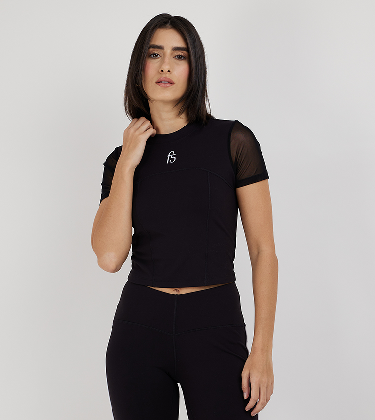 Logo Embroidered Active Top