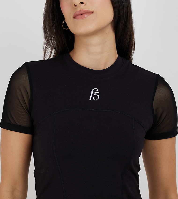 Logo Embroidered Active Top