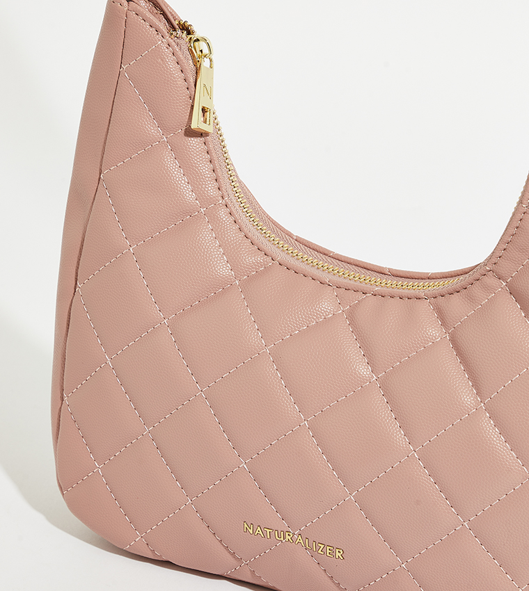 Quilted Logo Detail Shoulder Bag