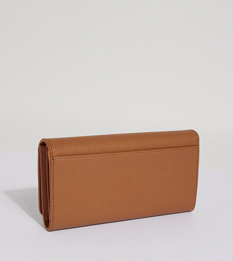 Textured Logo Detail Clutch