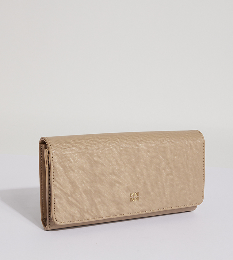 Textured Logo Detail Clutch