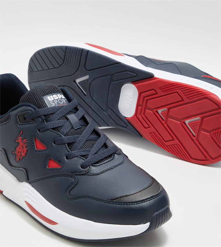 VICE 3PR Logo Detail Lace-Up Sneakers