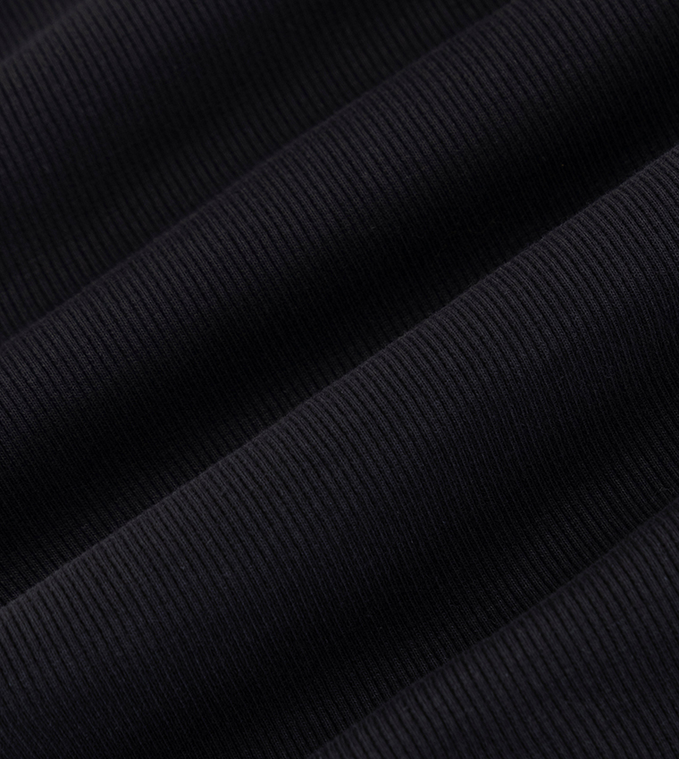 Ribbed Crew Neck Tank Top