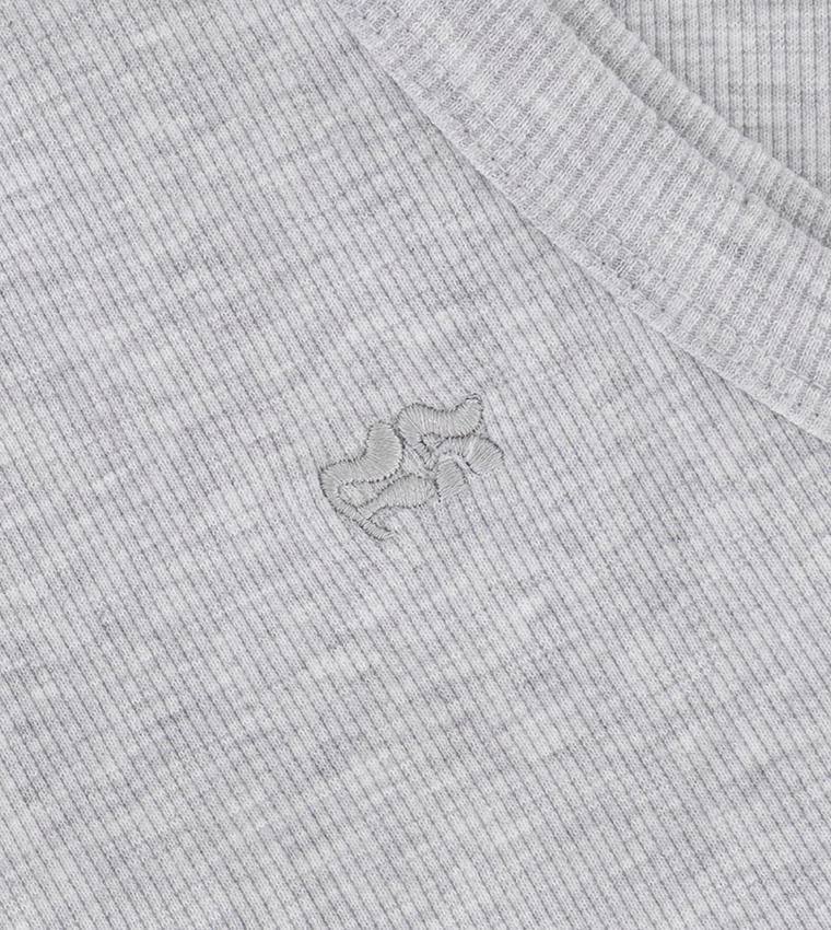 Ribbed Crew Neck Tank Top