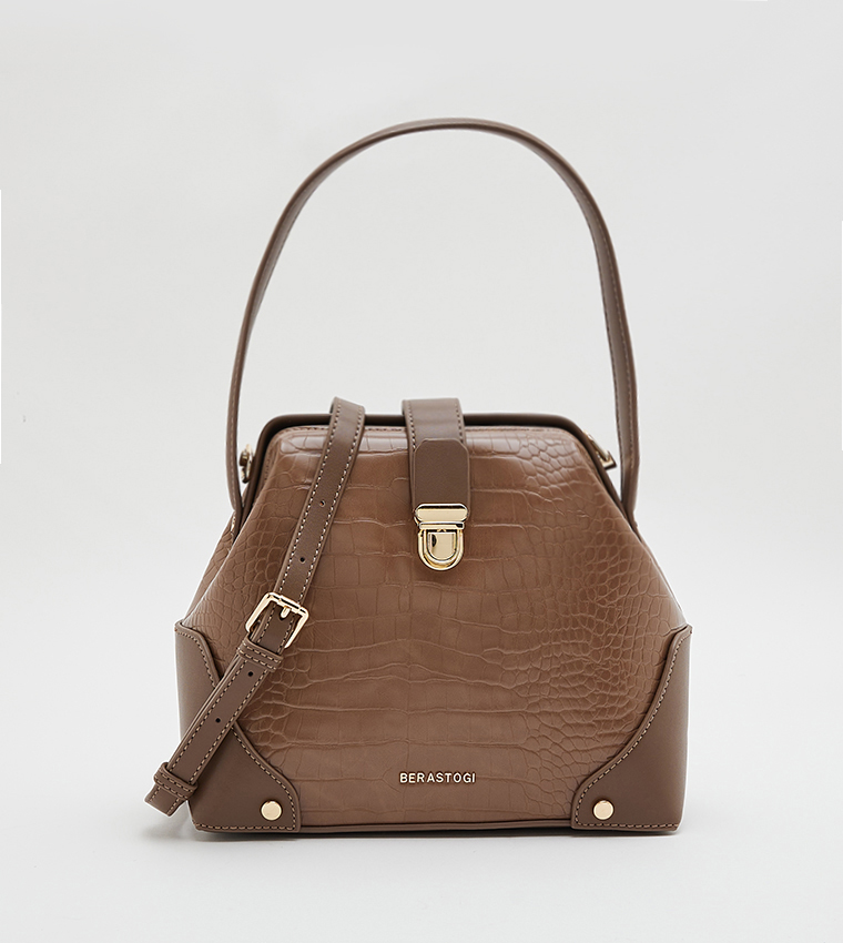 Buy Berastogi CCC Textured Shoulder Bag In Brown 6thStreet UAE