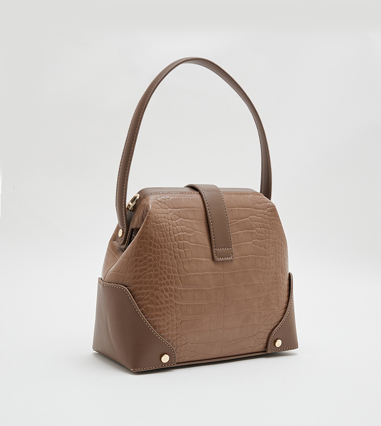Buy Berastogi CCC Textured Shoulder Bag In Brown 6thStreet UAE