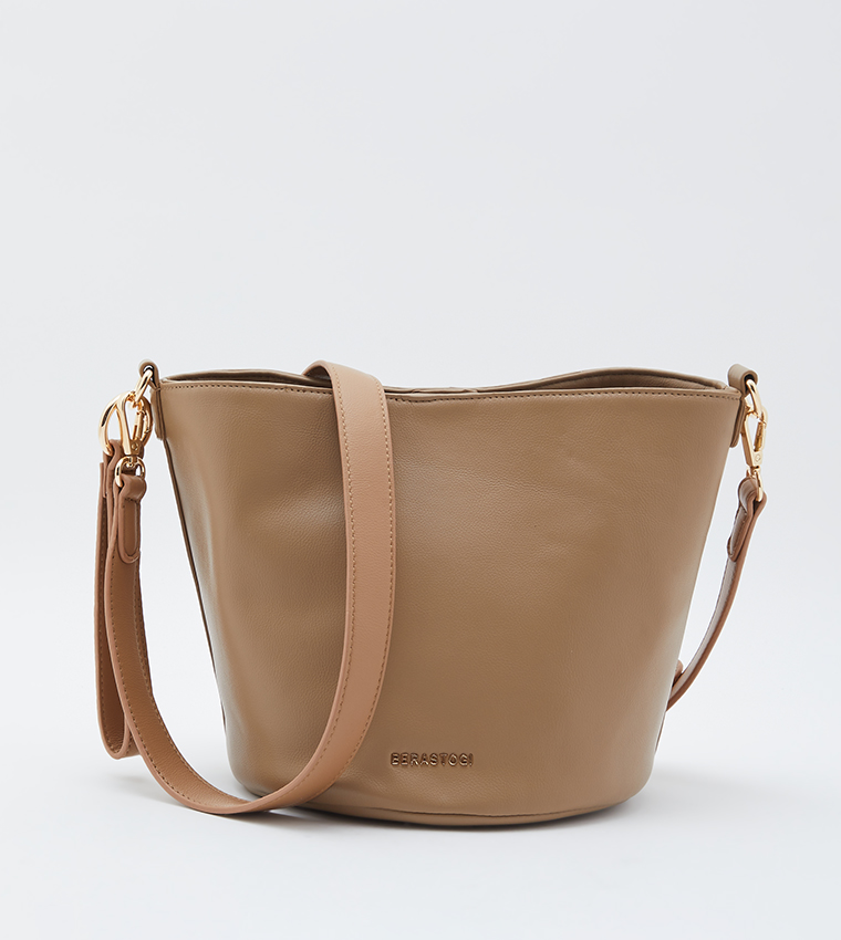 Logo Detail Bucket Bag