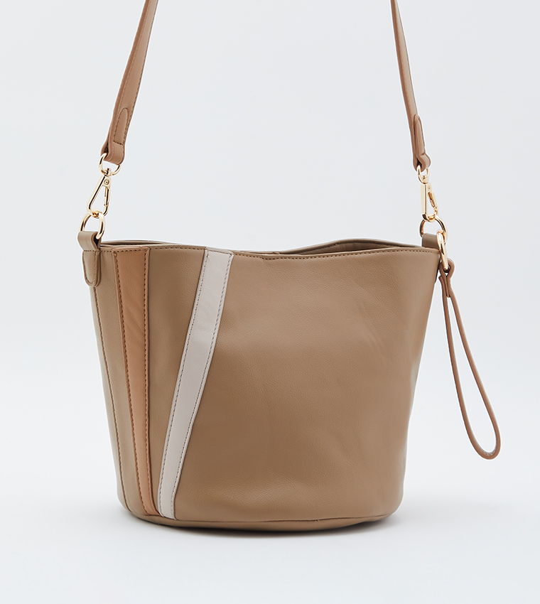 Logo Detail Bucket Bag