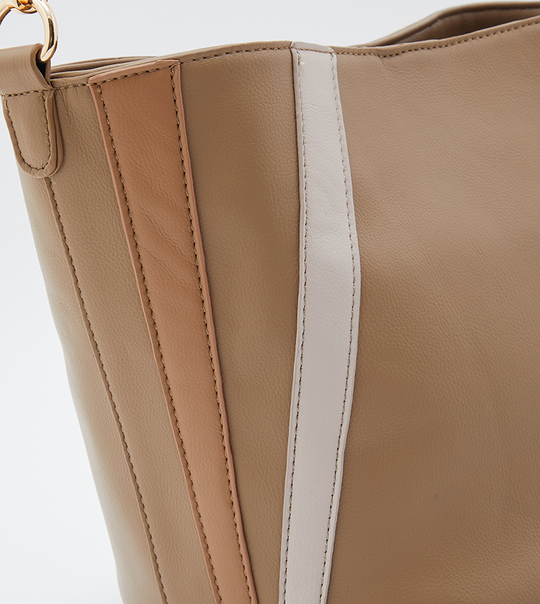 Logo Detail Bucket Bag