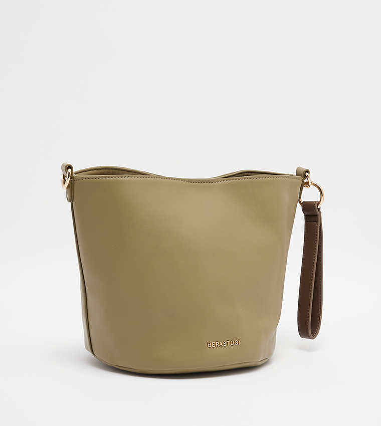 Logo Detail Bucket Bag
