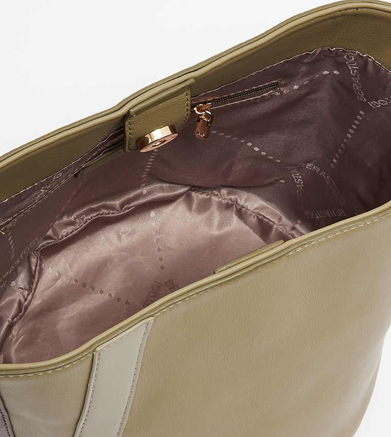 Logo Detail Bucket Bag