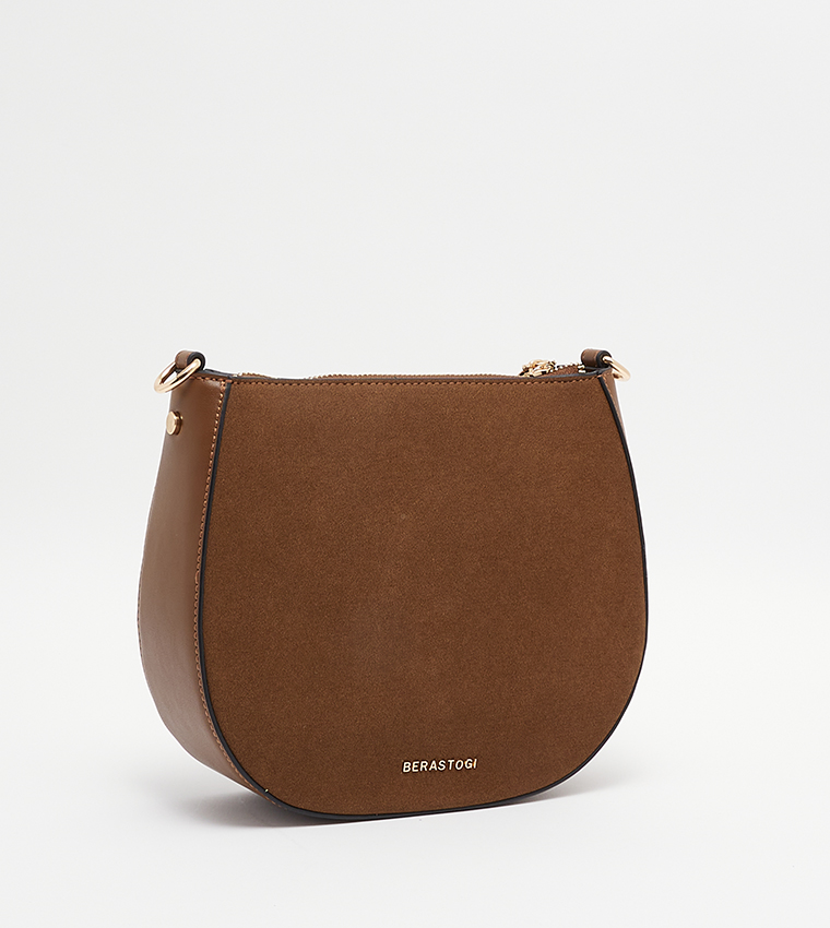 Metal Accent Crossbody Bag
