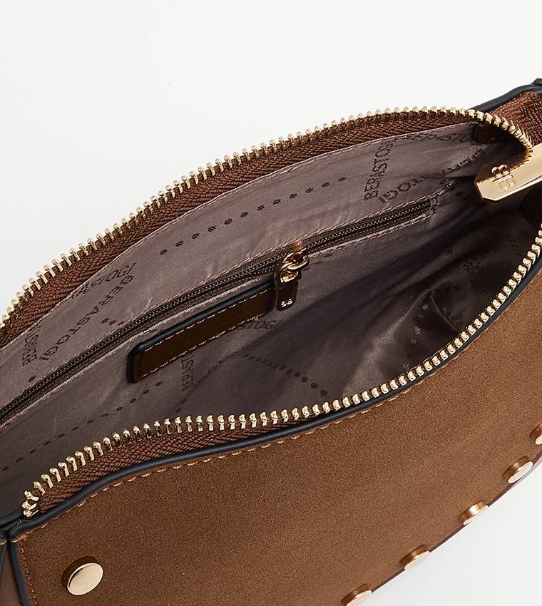 Metal Accent Crossbody Bag