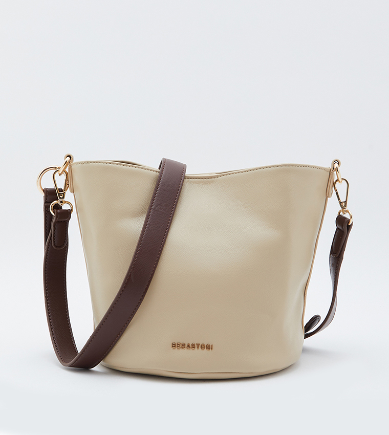 Logo Detail Bucket Bag