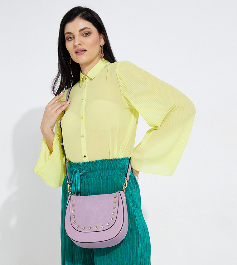Buy Berastogi @ CCC Metal Accent Crossbody Bag In Lilac