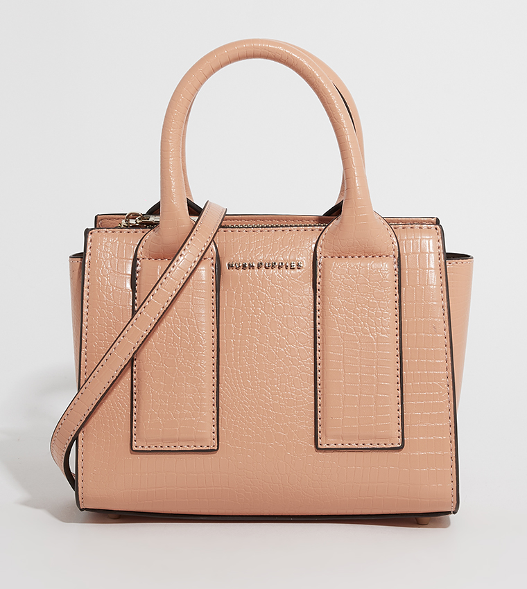 REY Logo Detail Satchel Bag