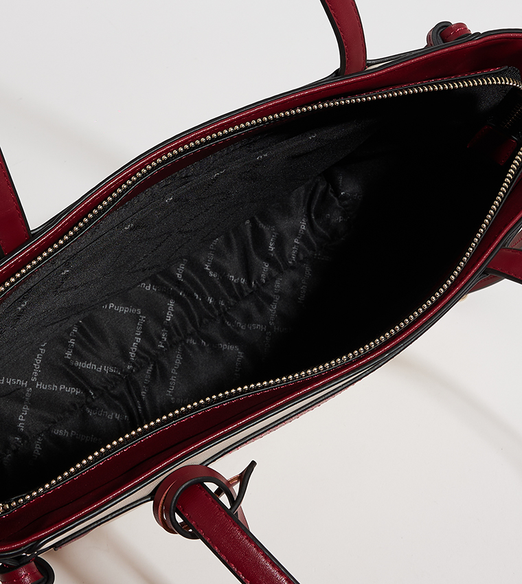 AYLA Contrast Trim Tote Bag