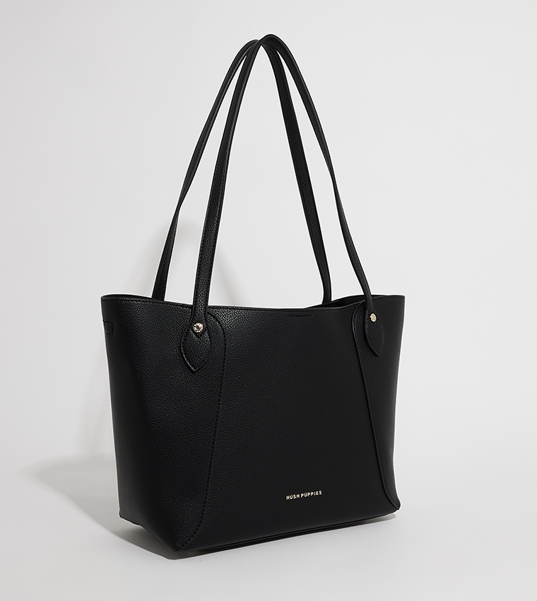 Buy Hush Puppies MARGOT Logo Detail Tote Bag In Black 6thStreet UAE