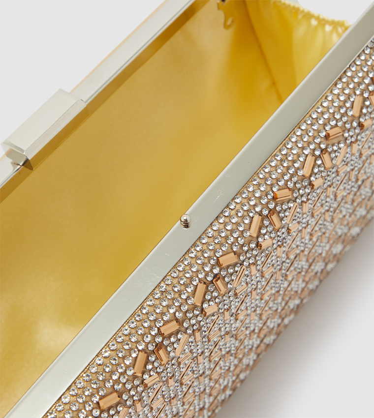 Buy ZAHA CCC Clutches Bag Gold In Gold 6thStreet Qatar