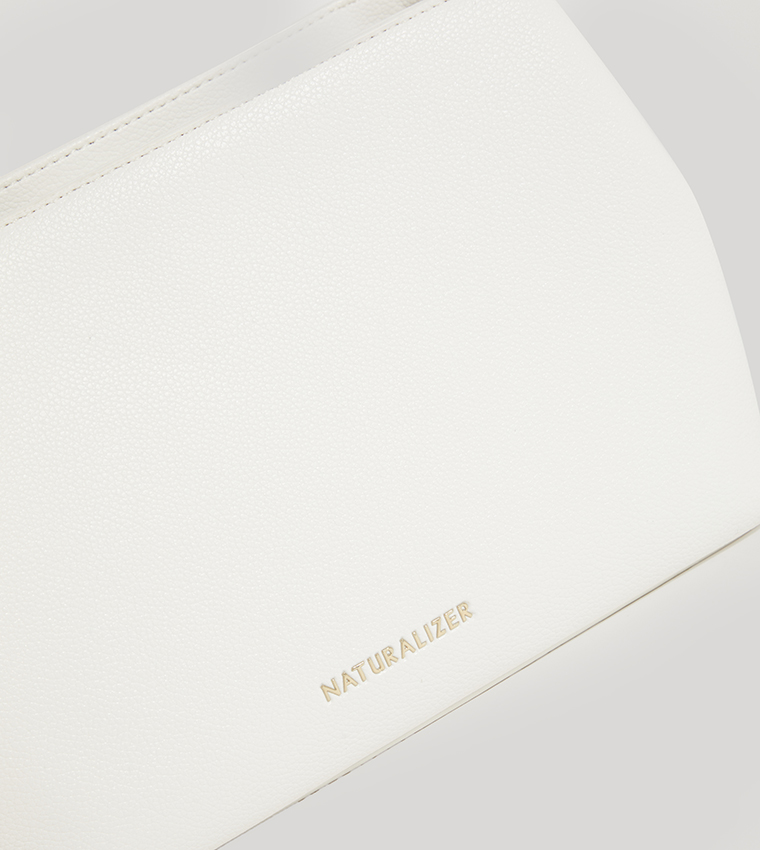 NHB MERCY Textured Logo Detail Crossbody Bag