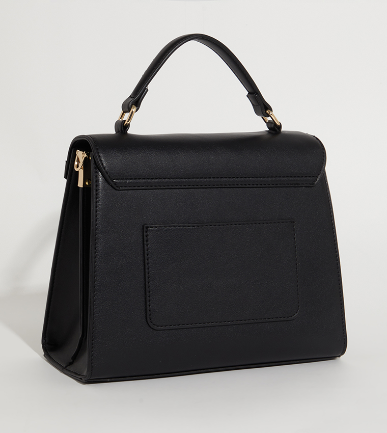 NHB SOCOTRA Textured Logo Detail Crossbody Bag