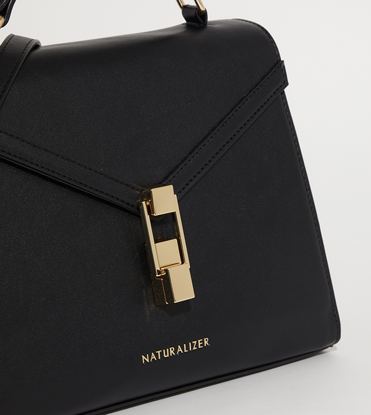 NHB SOCOTRA Textured Logo Detail Crossbody Bag
