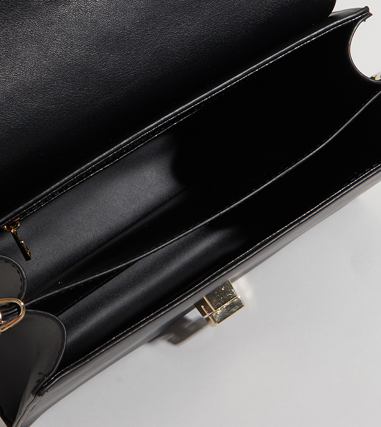 NHB SOCOTRA Textured Logo Detail Crossbody Bag