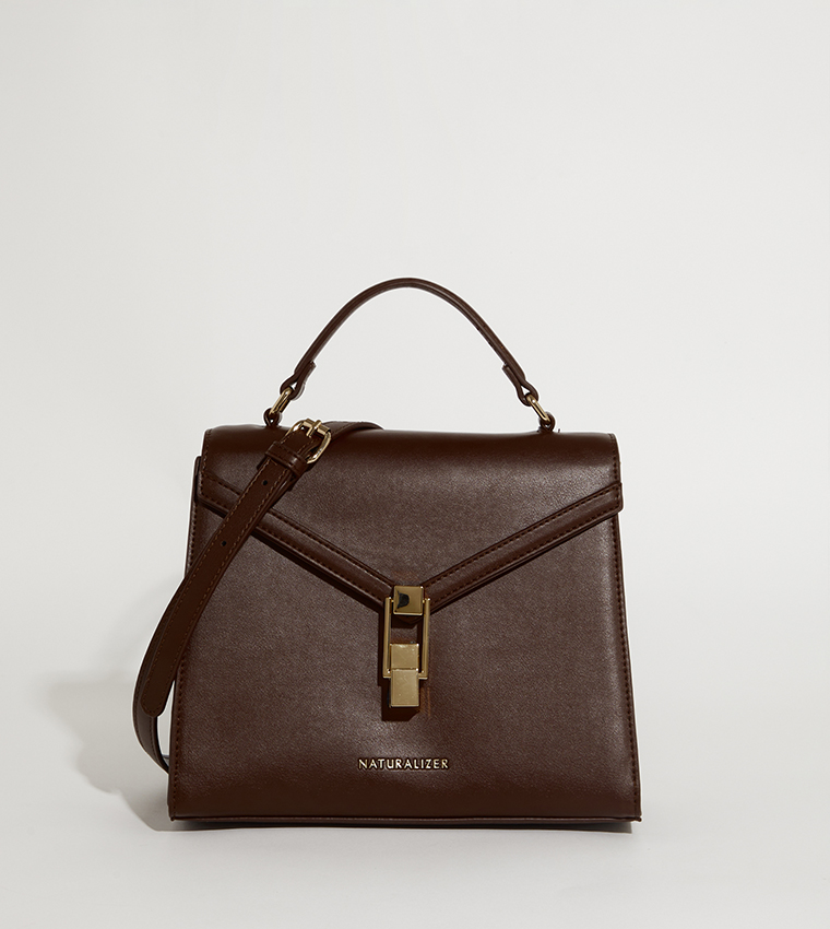 Buy Naturalizer NHB SOCOTRA Textured Logo Detail Crossbody Bag In Brown 6thStreet UAE