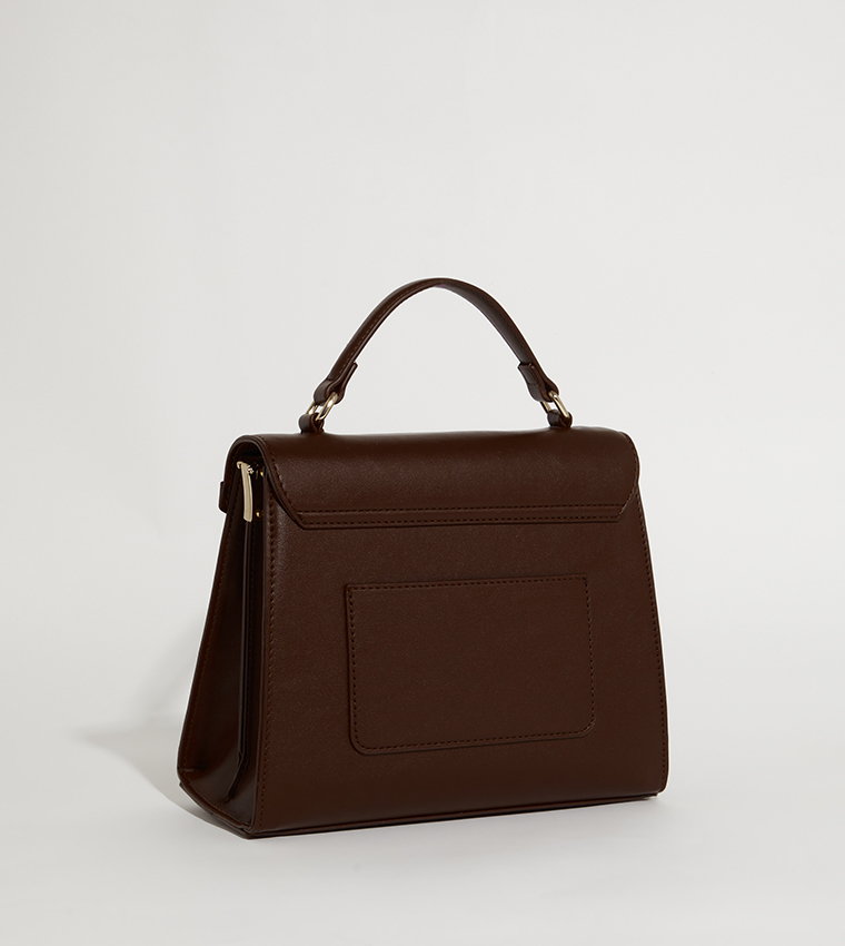 NHB SOCOTRA Textured Logo Detail Crossbody Bag