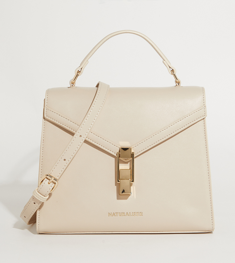 NHB SOCOTRA Textured Logo Detail Crossbody Bag