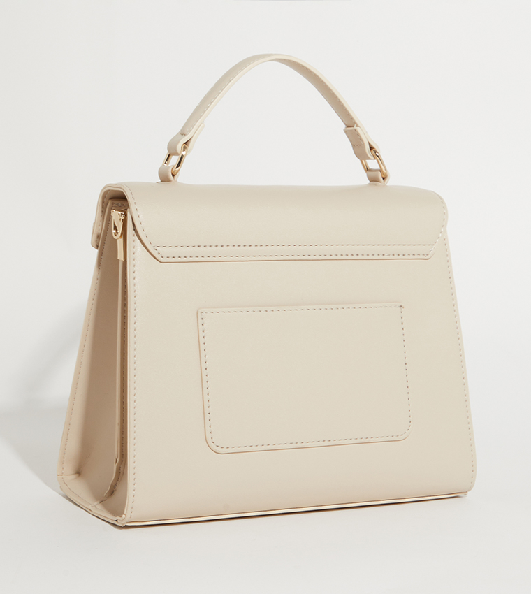 NHB SOCOTRA Textured Logo Detail Crossbody Bag