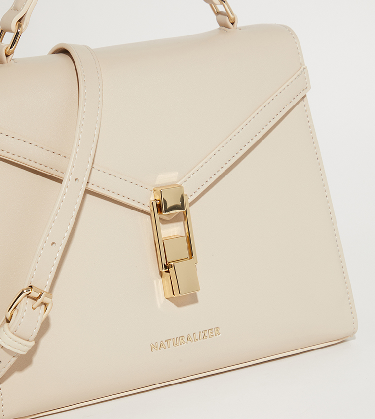 NHB SOCOTRA Textured Logo Detail Crossbody Bag