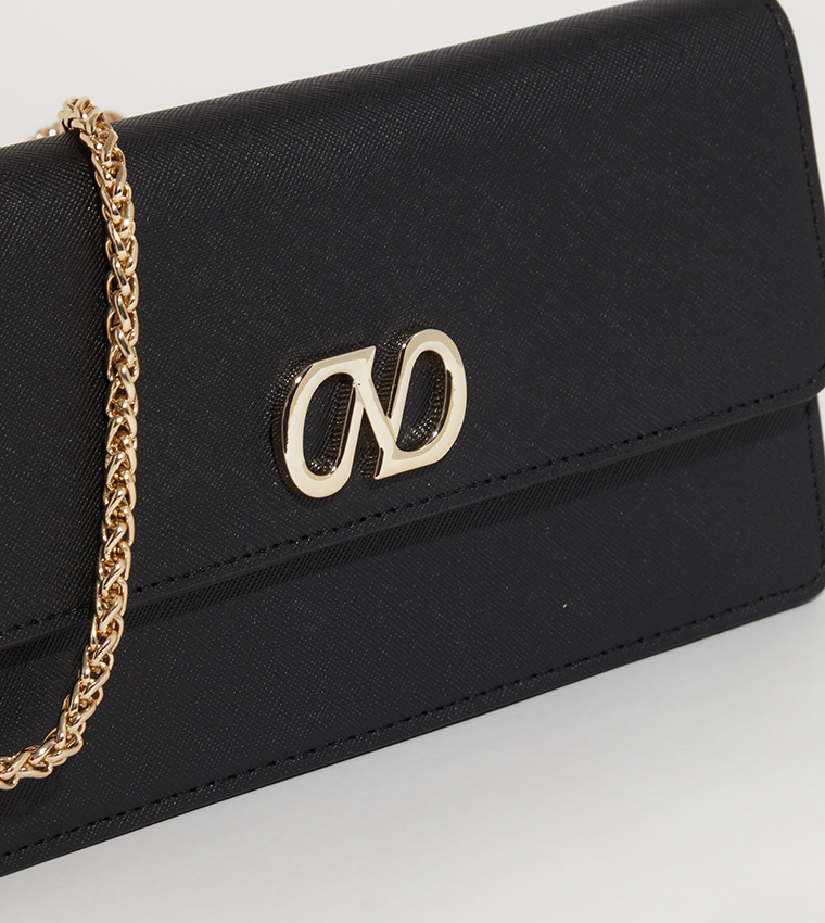NHB TINTIN Textured Chain Handle Clutch