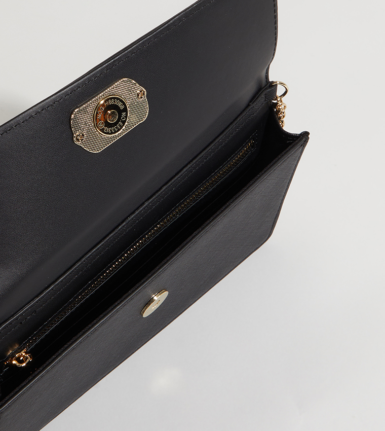 NHB TINTIN Textured Chain Handle Clutch