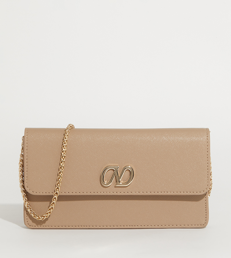 NHB TINTIN Textured Chain Handle Clutch