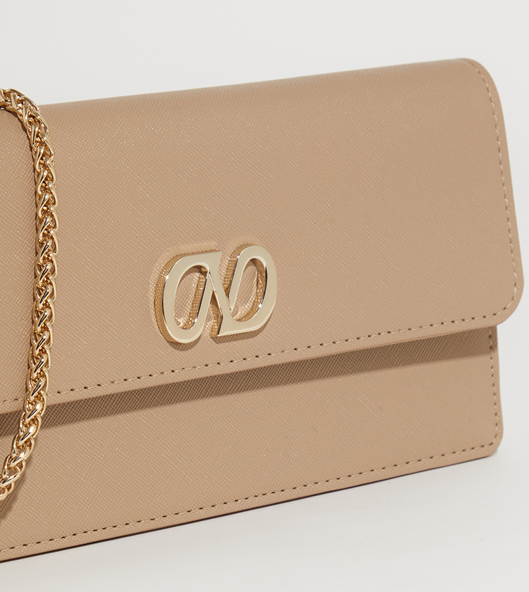 NHB TINTIN Textured Chain Handle Clutch