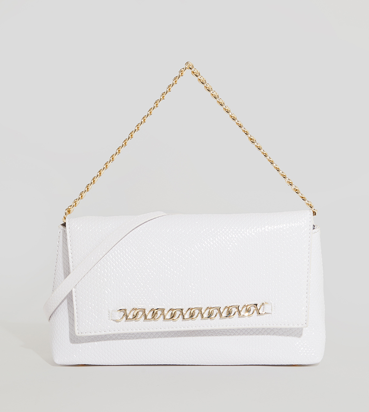 NHB TILLY Textured Chain Handle Clutch