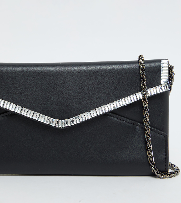 Embellished Envelope Clutch Bag