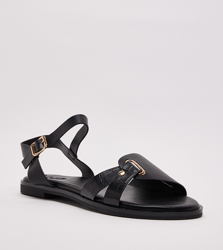 D-ELLA2 Open Toe Flat Sandals