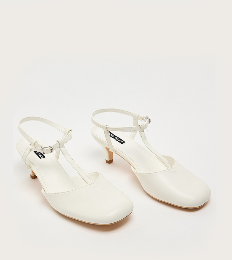 D-LARA Ankle Strap Heel Pumps