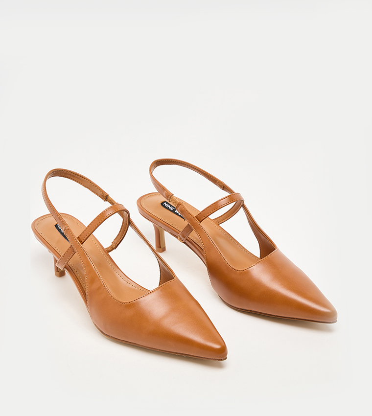 D-LUCY Pointed Toe Slingback Pumps