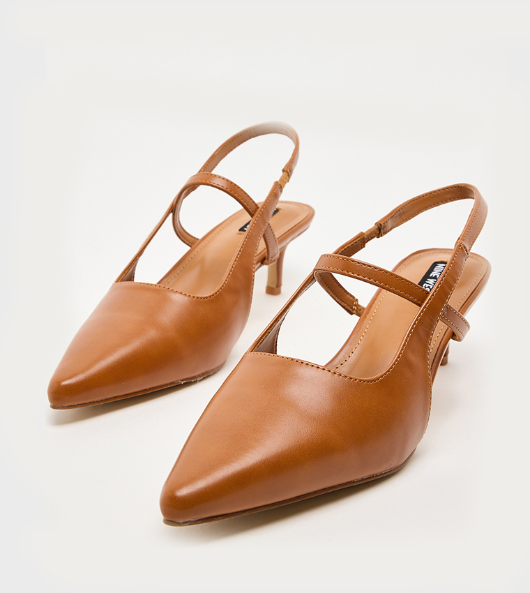 D-LUCY Pointed Toe Slingback Pumps