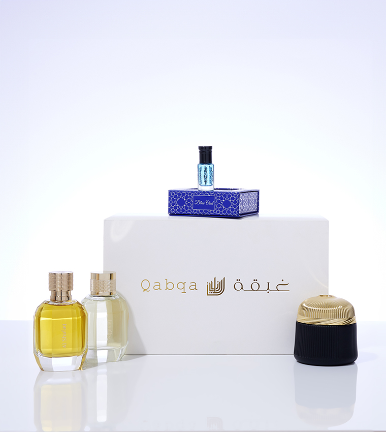 Qabqa Signature Collection (2 x 100ml + 60g) & Blue Oud (6ml) by Niran