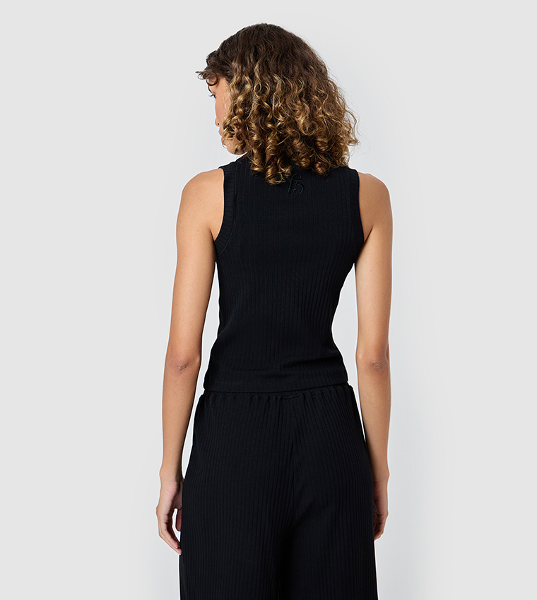 Solid Racer Back Tank Top